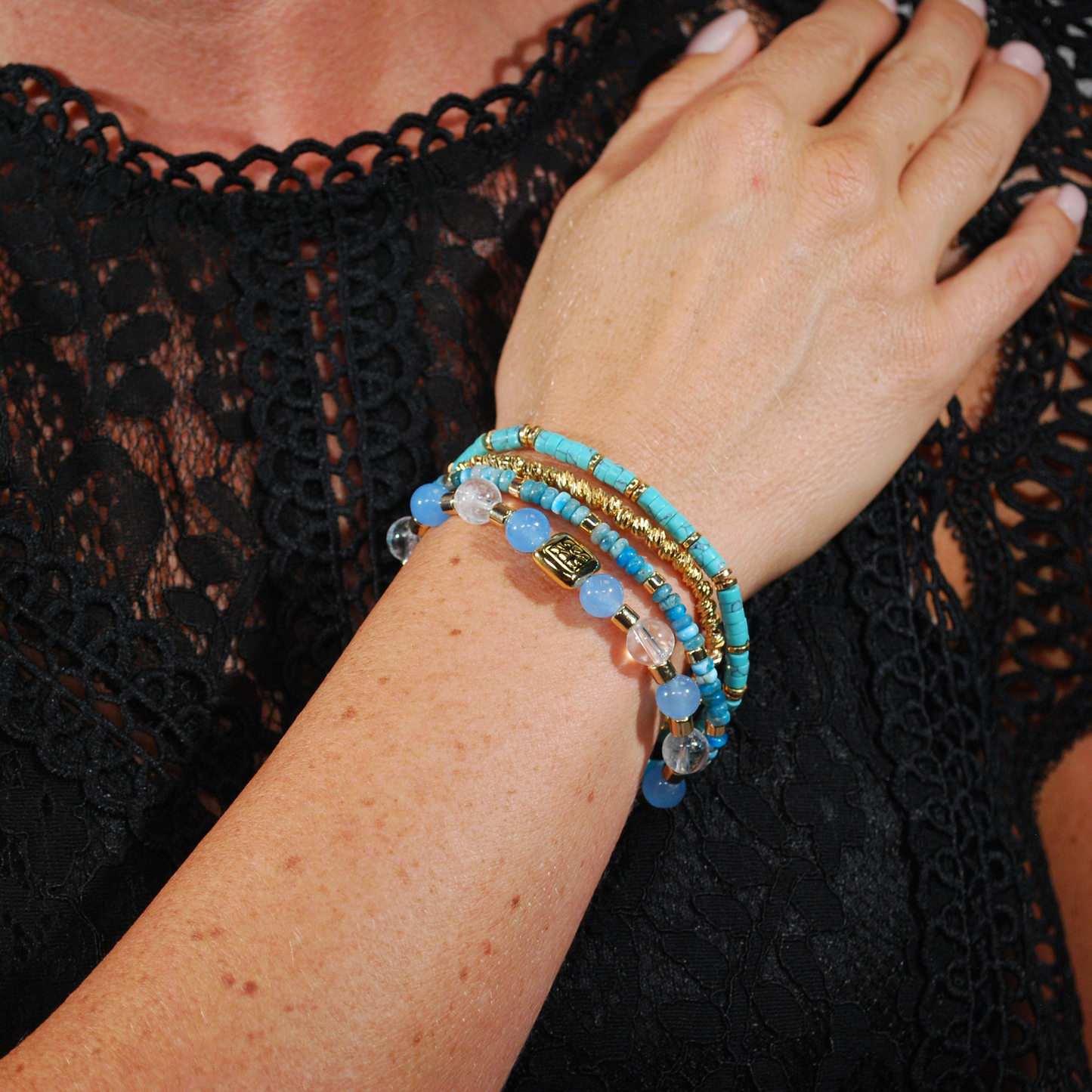 Solena armband – Blue Coast