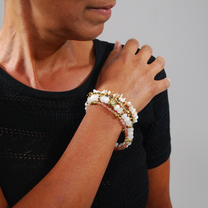 Solena armband – Pearl Blush