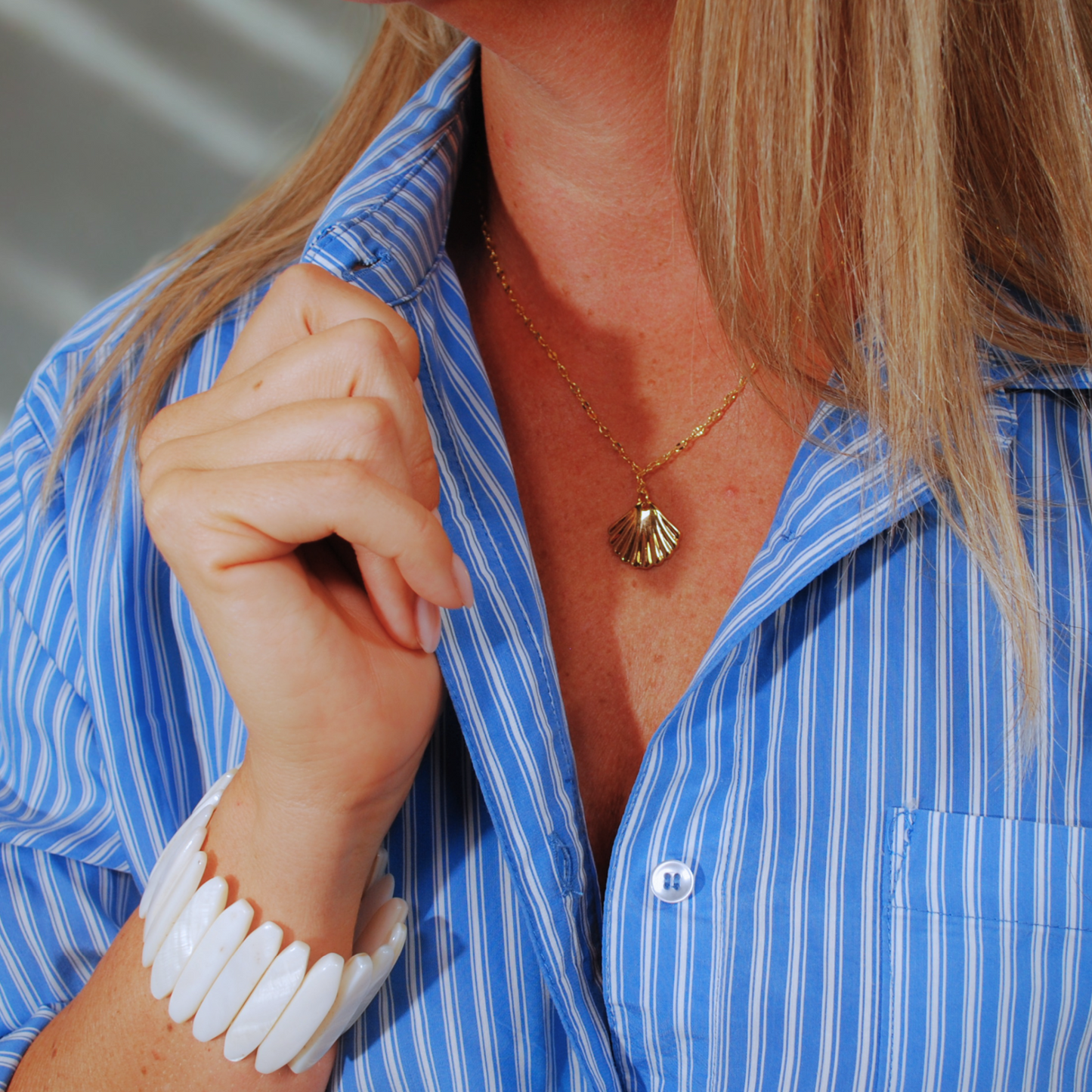 Solena necklace – Shell Halo
