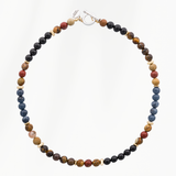 Beaded Necklace Men Sunset Red