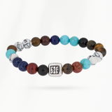 Natural Stone Bead Bracelet Men Turquoise Core