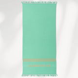 Lightweight beach towel mint green 100x200 cm