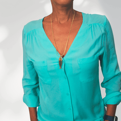 Solena necklace – Golden Fish