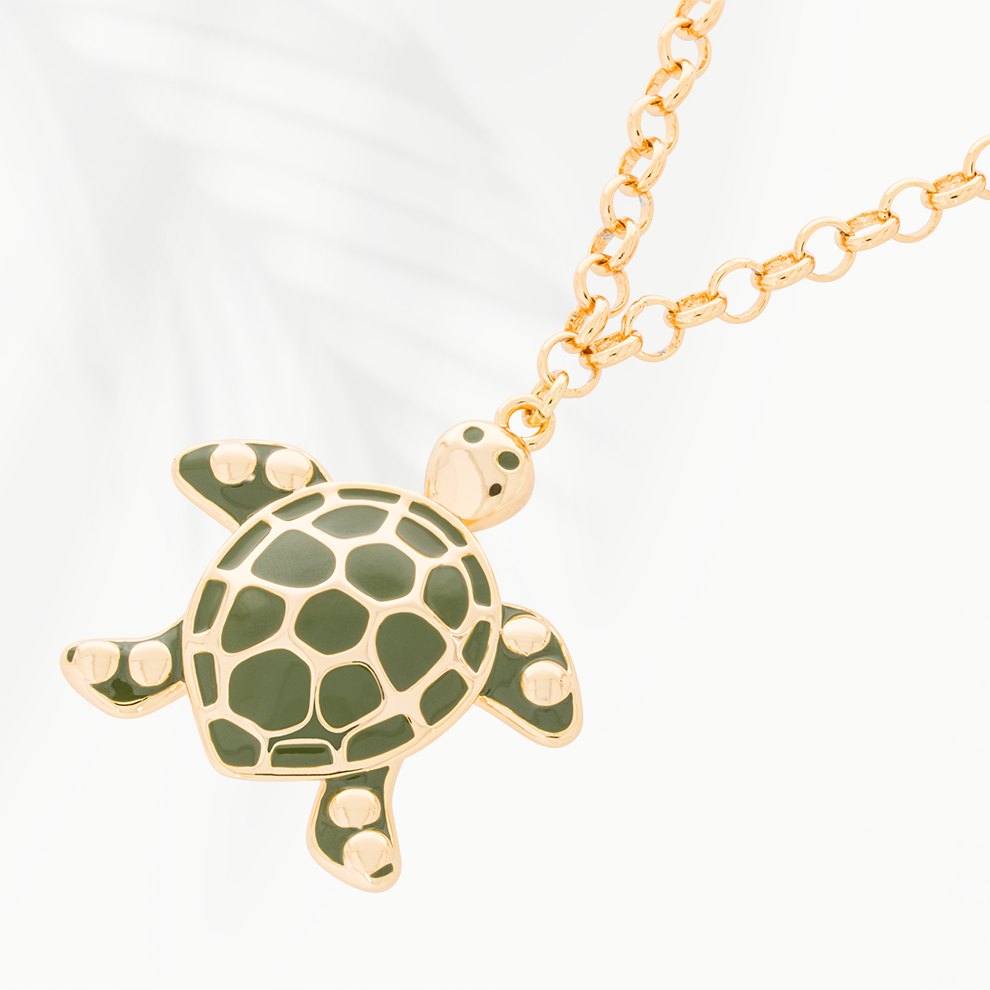 Solena Necklace – Turtle Shell