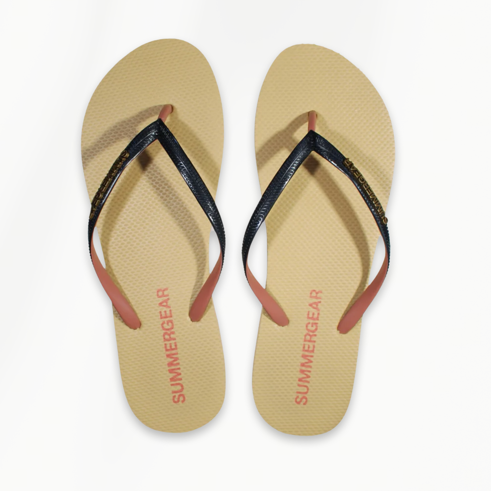 Sunsteps Slim Fit dames teenslippers roze zwart bovenaanzicht paar